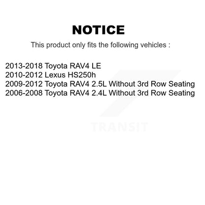 [Avant + Arrière] Kit de plaquette (céramique) de frein pour Toyota RAV4 Lexus HS250h KTC-100105