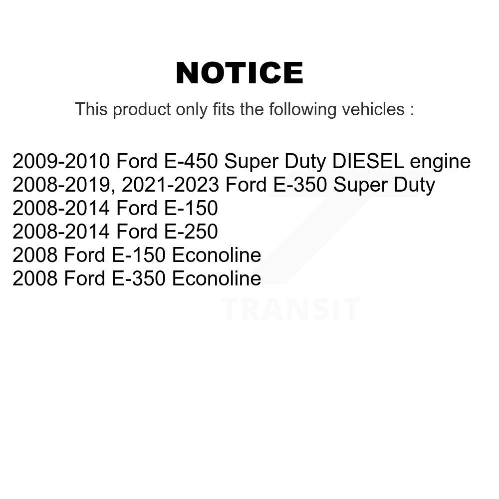 [Avant + Arrière] Kit de plaquette (céramique) de frein pour Ford E-350 Super Duty E-250 E-150 E-450 Econoline KTC-100143