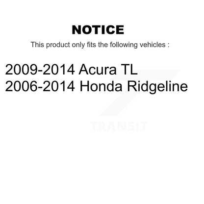 [Avant + Arrière] Kit de plaquette (céramique) de frein pour Honda Ridgeline Acura TL KTC-100254