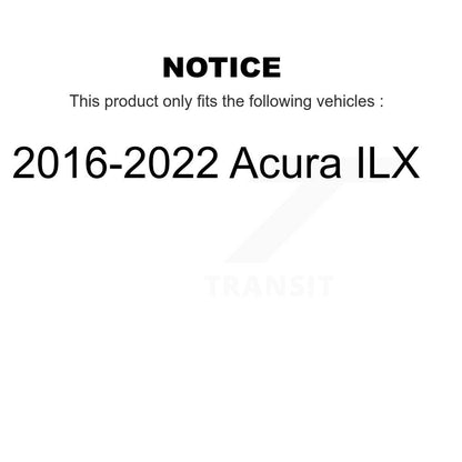 [Avant + Arrière] Kit de plaquette (céramique) de frein pour 2016-2022 Acura ILX KTC-100286