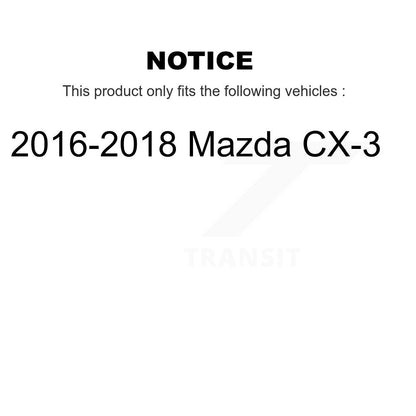 [Avant + Arrière] Kit de plaquette (céramique) de frein pour 2016-2018 Mazda CX-3 KTC-100292