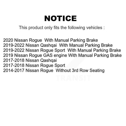 [Avant + Arrière] Kit de plaquette (céramique) de frein pour Nissan Rogue Sport Qashqai KTC-100296