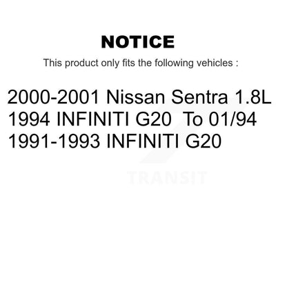 [Avant + Arrière] Kit de plaquette (céramique) de frein pour Nissan Sentra Infiniti G20 INFINITI KTC-100326