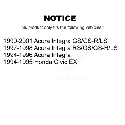 [Avant + Arrière] Kit de plaquette (céramique) de frein pour Acura Integra Honda Civic KTC-100346
