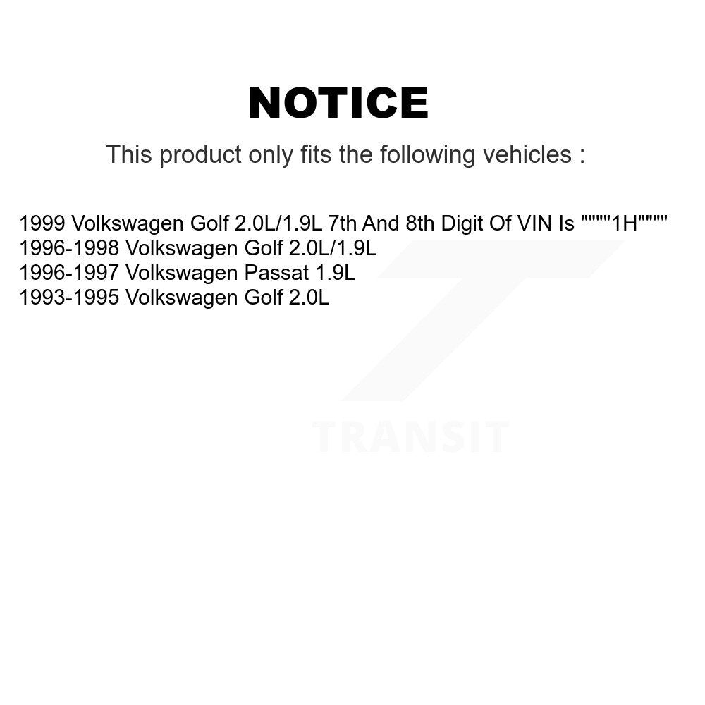 [Avant + Arrière] Kit de plaquette (céramique) de frein pour Volkswagen Golf Passat KTC-100369