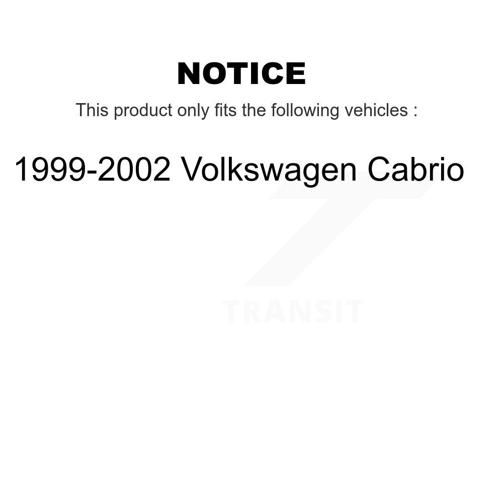 [Avant + Arrière] Kit de plaquette (céramique) de frein pour 1999-2002 Volkswagen Cabrio KTC-100370