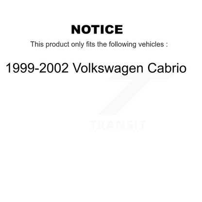 [Avant + Arrière] Kit de plaquette (céramique) de frein pour 1999-2002 Volkswagen Cabrio KTC-100370