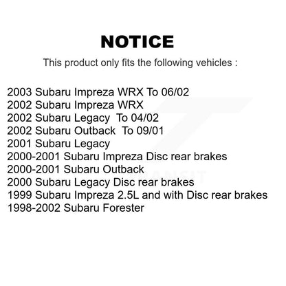 [Avant + Arrière] Kit de plaquette (céramique) de frein pour Subaru Outback Forester Impreza Legacy KTC-100375