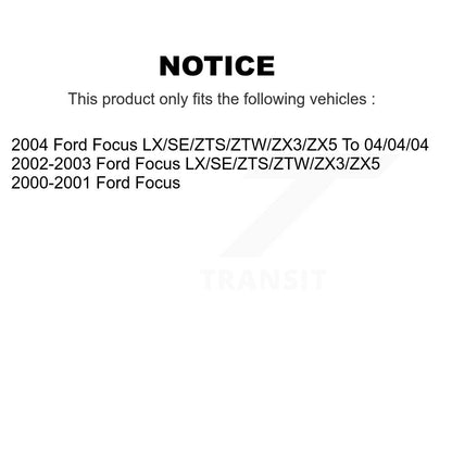 [Avant + Arrière] Kit de plaquette (céramique) de frein pour Ford Focus KTC-100407