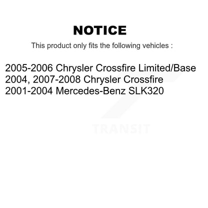 [Avant + Arrière] Kit de plaquette (céramique) de frein pour Chrysler Crossfire Mercedes-Benz SLK320 KTC-100430