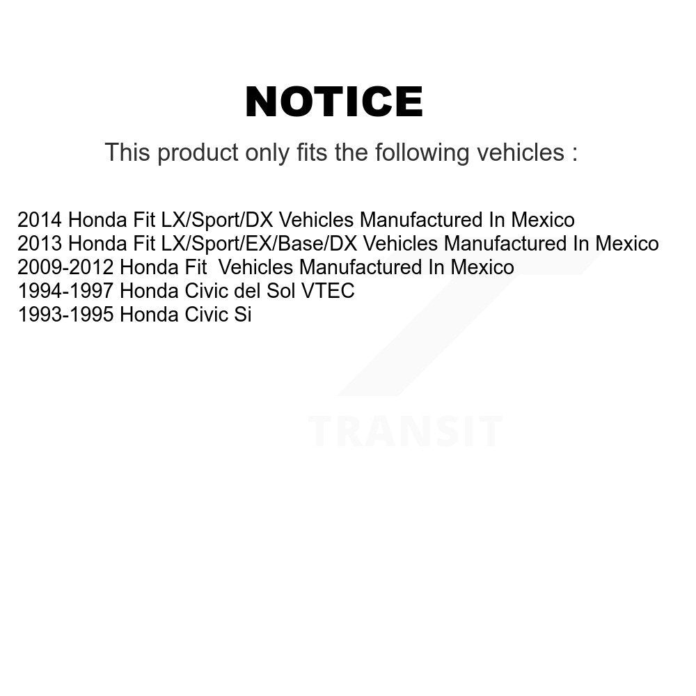 [Avant + Arrière] Kit de plaquette (céramique) de frein pour Honda Fit Civic del Sol KTC-100495