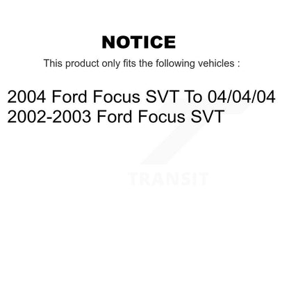 [Avant + Arrière] Kit de plaquette (céramique) de frein pour Ford Focus SVT KTC-100505