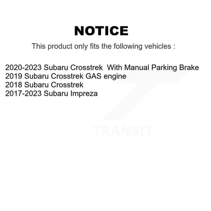 [Avant + Arrière] Kit de plaquette (céramique) de frein pour Subaru Crosstrek Impreza KTC-100546