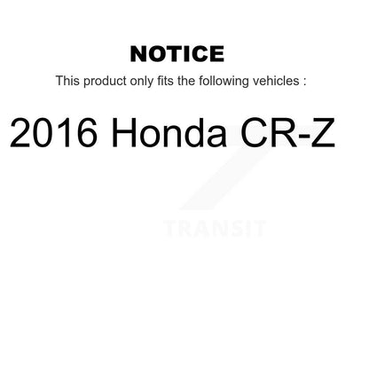 [Avant + Arrière] Kit de plaquette (céramique) de frein pour 2016 Honda CR-Z KTC-100548