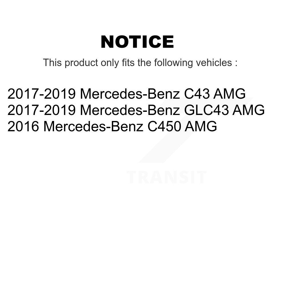 [Avant + Arrière] Kit de plaquette (céramique) de frein pour Mercedes-Benz C43 AMG GLC43 C450 KTC-100558