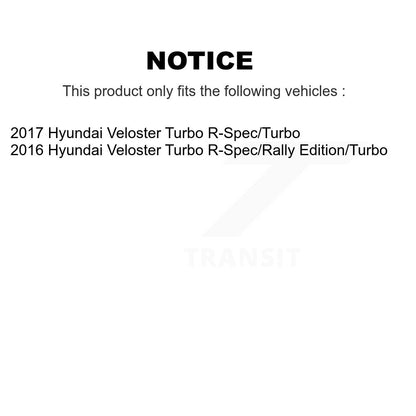 [Avant + Arrière] Kit de plaquette (céramique) de frein pour Hyundai Veloster KTC-100569