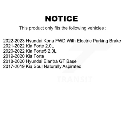 [Avant + Arrière] Kit de plaquette (céramique) de frein pour Kia Soul Forte Hyundai Elantra GT Kona Forte5 KTC-100602