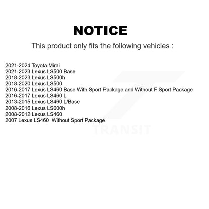 [Avant + Arrière] Kit de plaquette (céramique) de frein pour Lexus LS460 LS500 LS600h LS500h KTC-100609