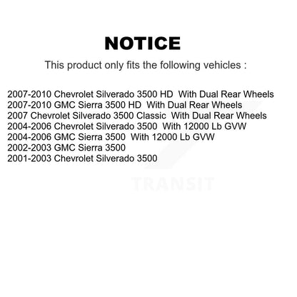 [Avant + Arrière] Kit de plaquette (céramique) de frein pour Chevrolet Silverado 3500 HD GMC Sierra Classic KTC-100620