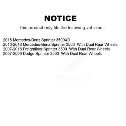 [Avant + Arrière] Kit de plaquette (céramique) de frein pour Sprinter 3500 Mercedes-Benz Freightliner Dodge KTC-100628