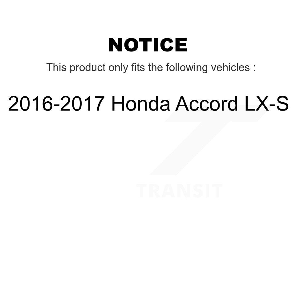[Avant + Arrière] Kit de plaquette (céramique) de frein pour 2016-2017 Honda Accord LX-S KTC-100630