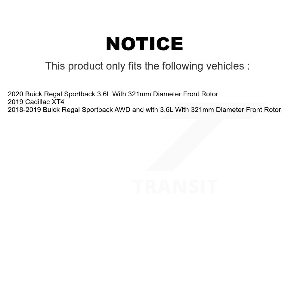 [Avant + Arrière] Kit de plaquette (céramique) de frein pour Cadillac XT4 Buick Regal Sportback KTC-100649