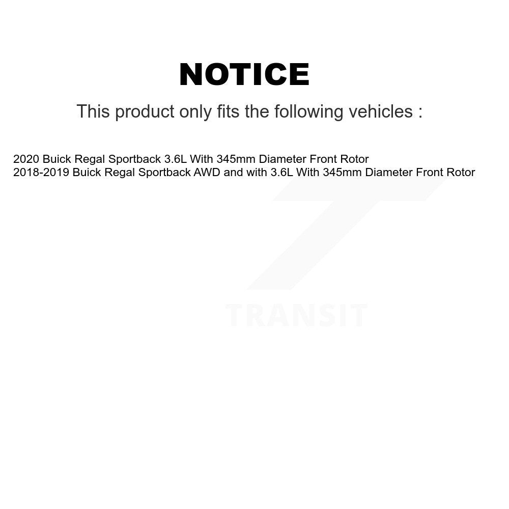 [Avant + Arrière] Kit de plaquette (céramique) de frein pour Buick Regal Sportback KTC-100651