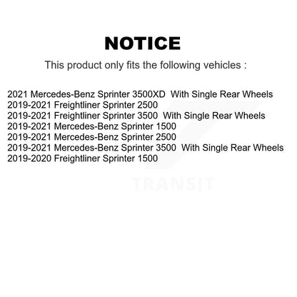 [Avant + Arrière] Kit de plaquette (céramique) de frein pour Mercedes-Benz Sprinter 3500 2500 Freightliner 1500 3500XD KTC-100666