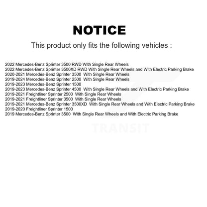 [Avant + Arrière] Kit de plaquette (céramique) de frein pour Mercedes-Benz Sprinter 3500 2500 Freightliner 1500 3500XD KTC-100666