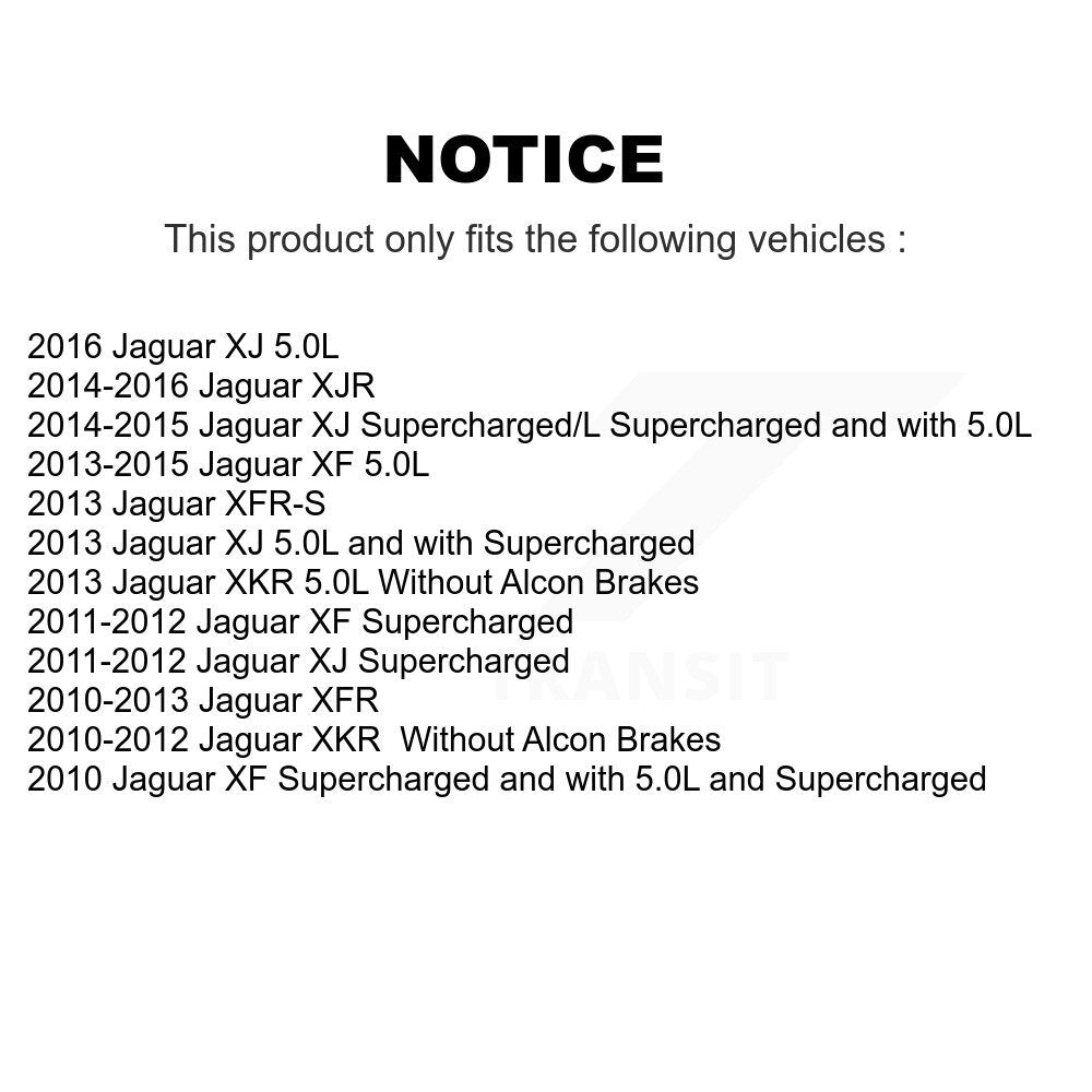 [Avant + Arrière] Kit de plaquette (céramique) de frein pour Jaguar XF XJ XKR XFR XJR XFR-S KTC-100678