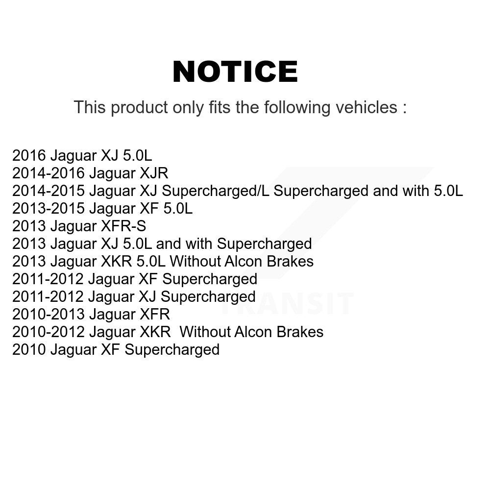 [Avant + Arrière] Kit de plaquette (céramique) de frein pour Jaguar XF XJ XKR XFR XJR XFR-S KTC-100678