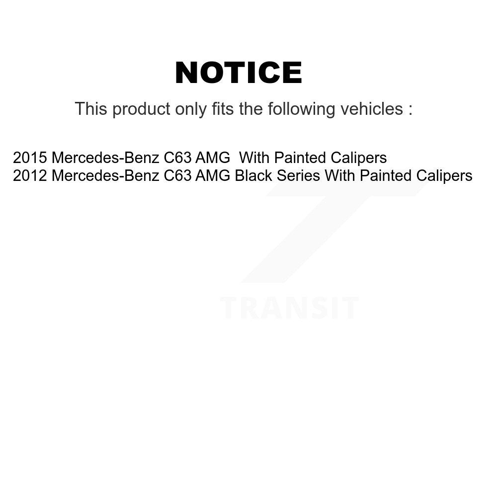 [Avant + Arrière] Kit de plaquette (céramique) de frein pour Mercedes-Benz C63 AMG avec Painted Calipers KTC-100685