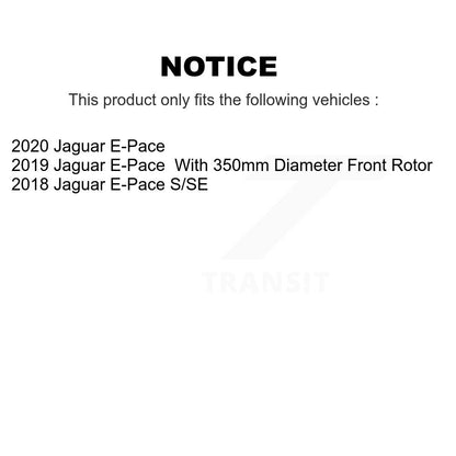 [Avant + Arrière] Kit de plaquette (céramique) de frein pour Jaguar E-Pace KTC-100689
