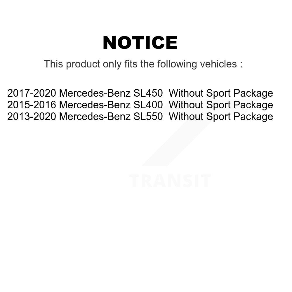 [Avant + Arrière] Kit de plaquette (céramique) de frein pour Mercedes-Benz SL550 SL400 SL450 sans Sport Package KTC-100692