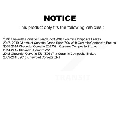 [Avant + Arrière] Kit de plaquette (céramique) de frein pour Chevrolet Corvette Camaro KTC-100701