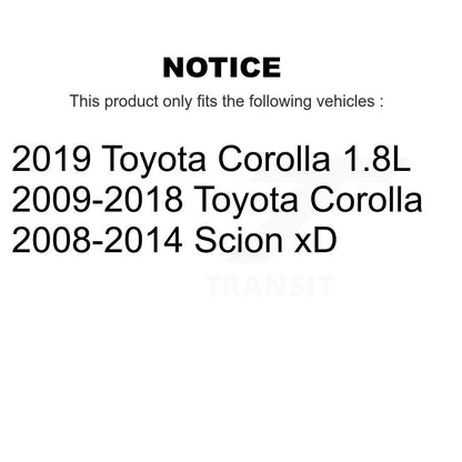 [Avant + Arrière] Kit de plaquette (céramique) de frein pour Toyota Corolla Scion xD KTN-100027