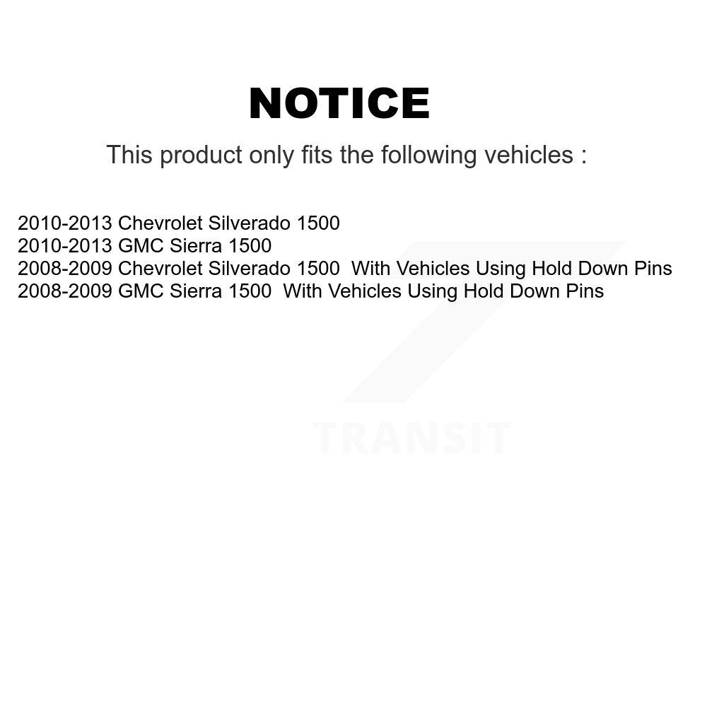 [Avant + Arrière] Kit de plaquette (céramique) de frein pour Chevrolet Silverado 1500 GMC Sierra KTN-100033