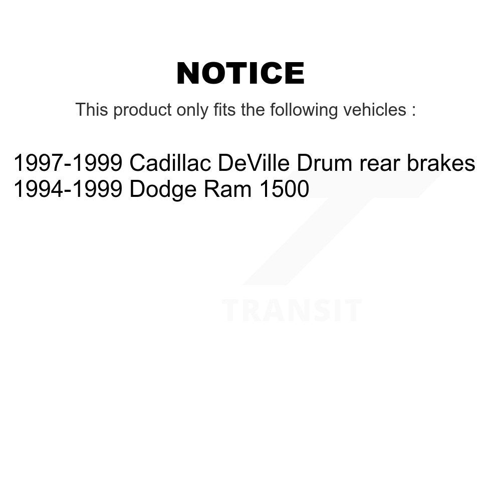 [Avant + Arrière] Kit de plaquette (céramique) de frein pour Dodge Ram 1500 Cadillac DeVille KTN-100055