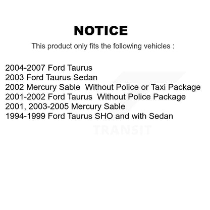 [Avant + Arrière] Kit de plaquette (céramique) de frein pour Ford Taurus Mercury Sable KTN-100100