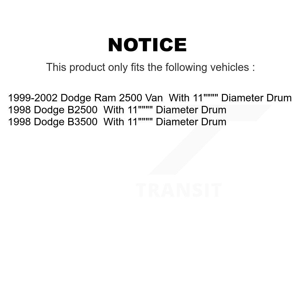 [Avant et Arrière] Plaquette de frein pour Dodge B3500 Ram 2500 Van B2500 KTN-100121