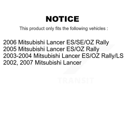 [Avant + Arrière] Kit de plaquette (céramique) de frein pour Mitsubishi Lancer KTN-100190