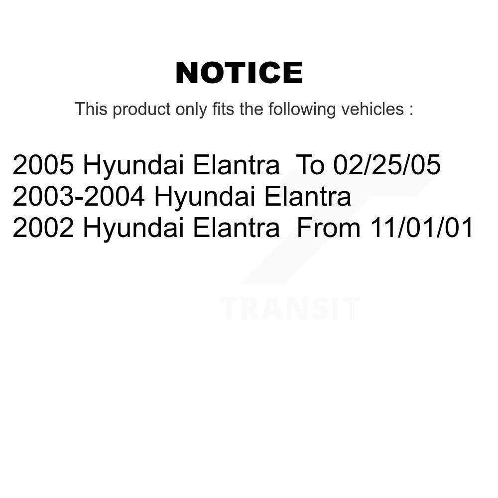 [Avant + Arrière] Kit de plaquette (céramique) de frein pour Hyundai Elantra KTN-100207