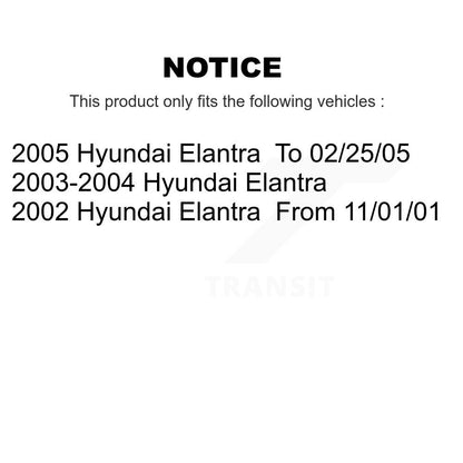 [Avant + Arrière] Kit de plaquette (céramique) de frein pour Hyundai Elantra KTN-100207