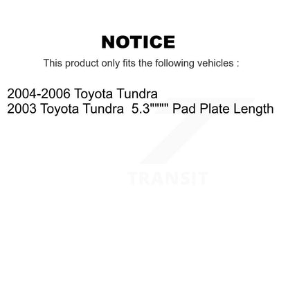 [Avant + Arrière] Kit de plaquette (céramique) de frein pour Toyota Tundra KTN-100219
