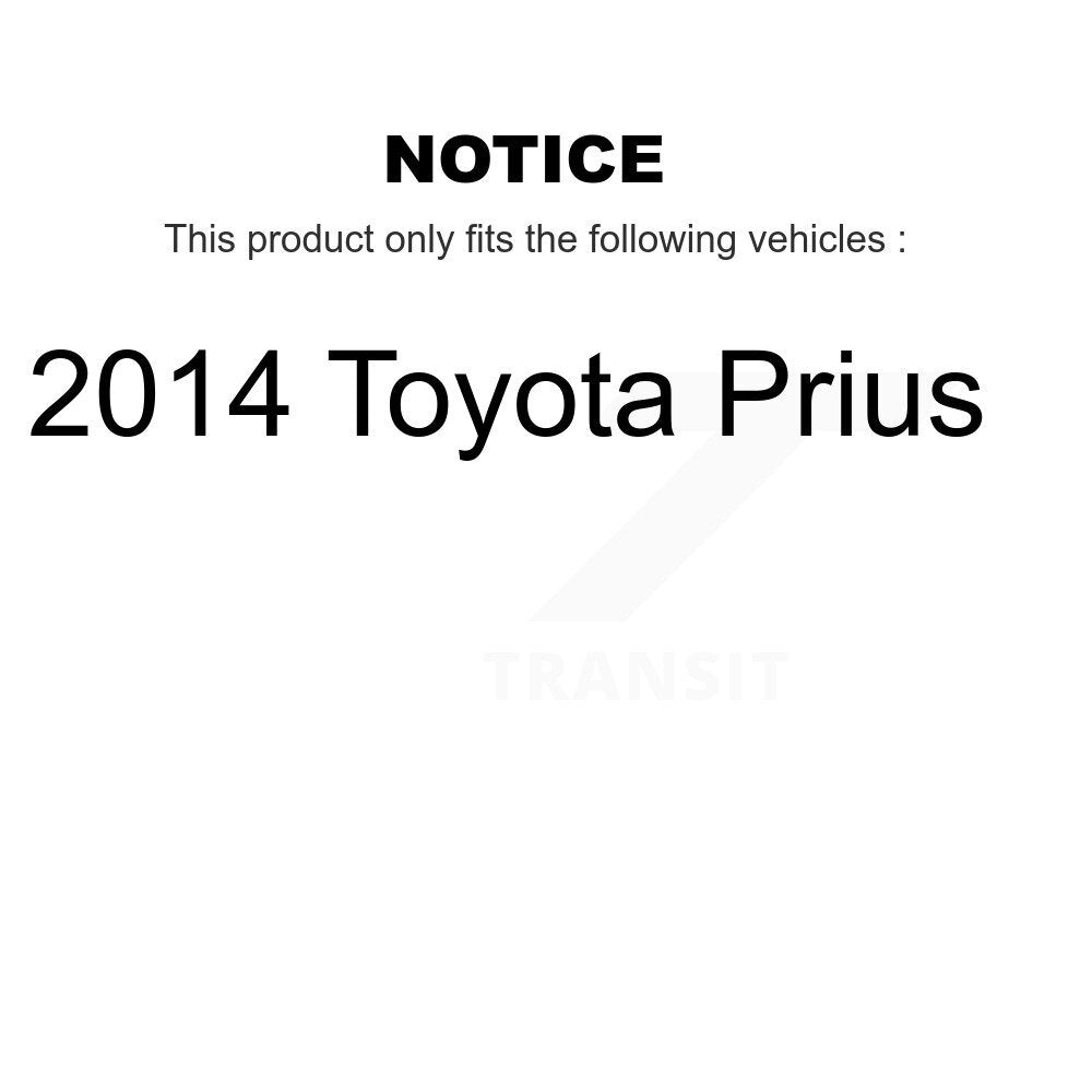 [Avant + Arrière] Kit de plaquette (céramique) de frein pour 2014 Toyota Prius KTN-100225