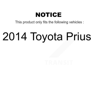 [Avant + Arrière] Kit de plaquette (céramique) de frein pour 2014 Toyota Prius KTN-100225