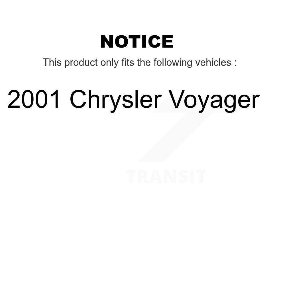 [Avant + Arrière] Kit de plaquette (céramique) de frein pour 2001 Chrysler Voyager KTN-100518