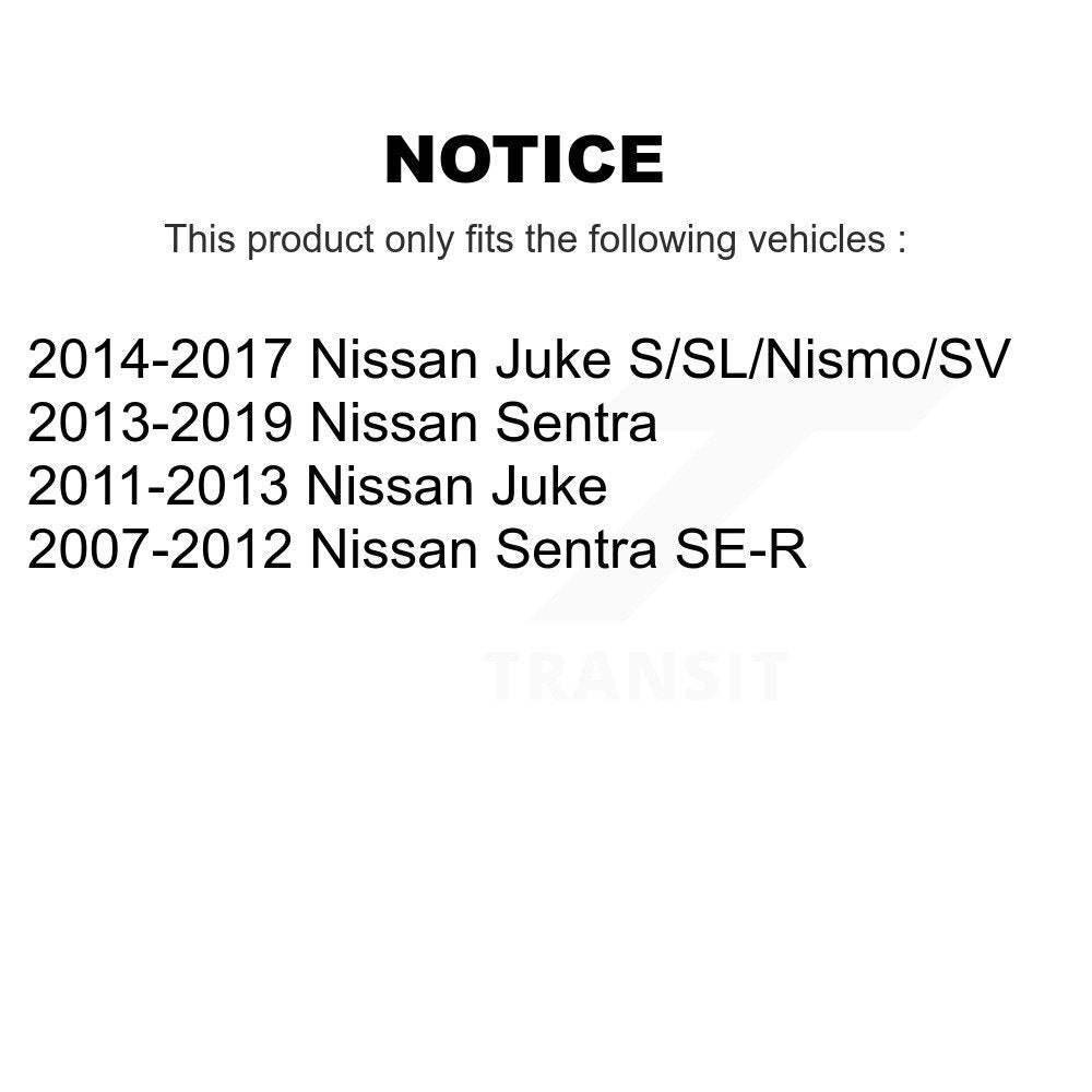 [Avant + Arrière] Kit de plaquette (céramique) de frein pour Nissan Sentra Juke KTN-100530