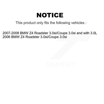 [Avant + Arrière] Kit de plaquette (céramique) de frein pour 2006 BMW Z4 Roadster 3.0si Coupe KTN-100562