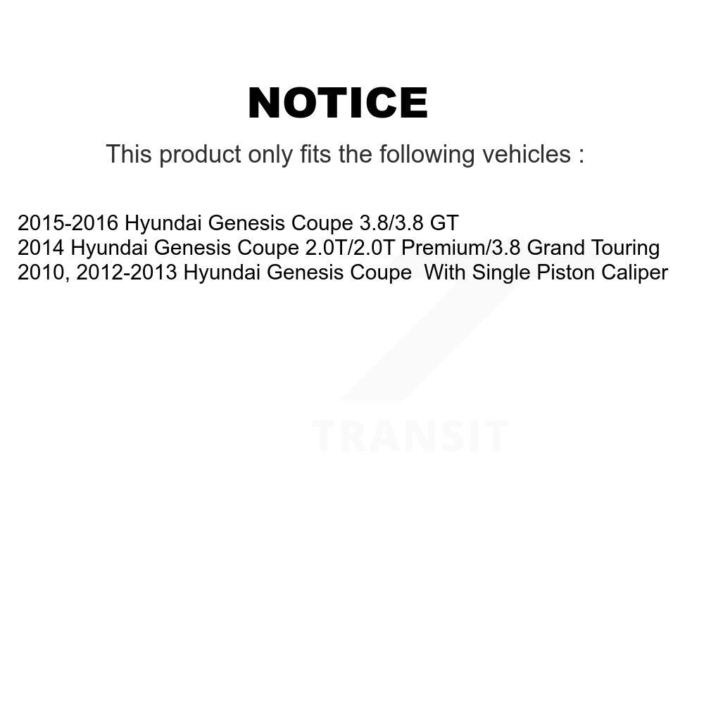 [Avant + Arrière] Kit de plaquette (céramique) de frein pour Hyundai Genesis Coupe KTN-100615